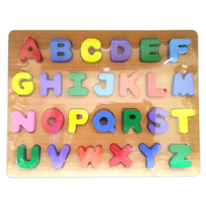 CAPITAL ABC ALPHABETS – THICK WOODEN 3D BOARD PUZZLE
