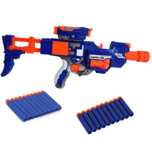 Blue Blaster Battle Nerf Dart Gun - 23 inches
