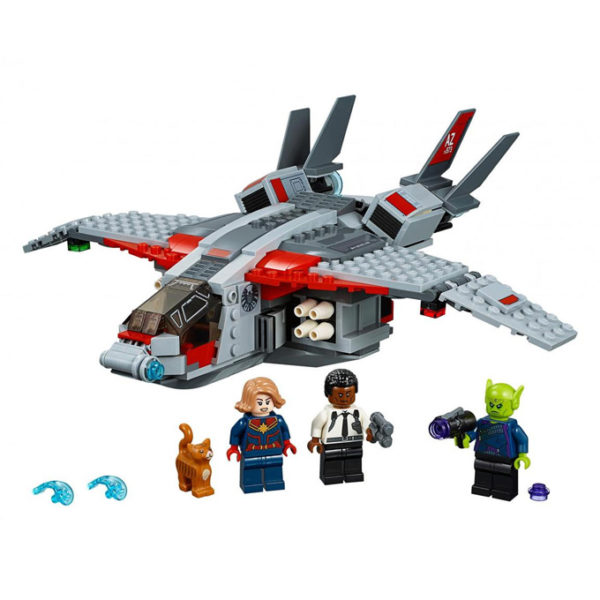 Captain Marvel and The Skrull Attack Building Blocks with Nick Fury - 11235