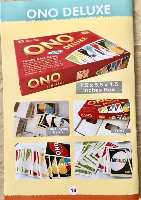 ONO - UNO Deluxe Playing Cards Game