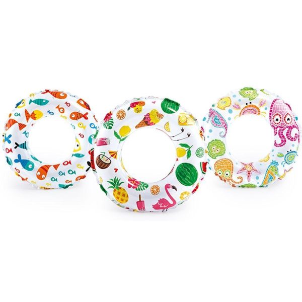 Intex - Lively Print Swimming Pool Tube Ring - 24 inch - 59241