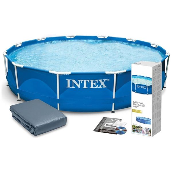 Intex - Round Metal Frame Swimming Pool - 12 ft - 28210