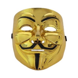 V For Vendetta Golden Mask - Premium Collectible Item for Fans