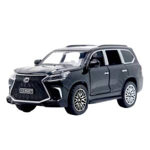 Lexus Land Cruiser Prado - Alloy Children's Sports Model Car Die-Cast Metal Toy Car - Front Doors & Boot & Hood Open - Size Approx. 5 inch - Black