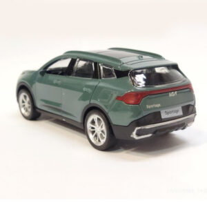 Mini Diecast 1:36 Scale Miniature Display Toy With Lights and Sound - Car Size 4 inches - Green