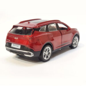 Mini Diecast 1:36 Scale Miniature Display Toy With Lights and Sound - Red
