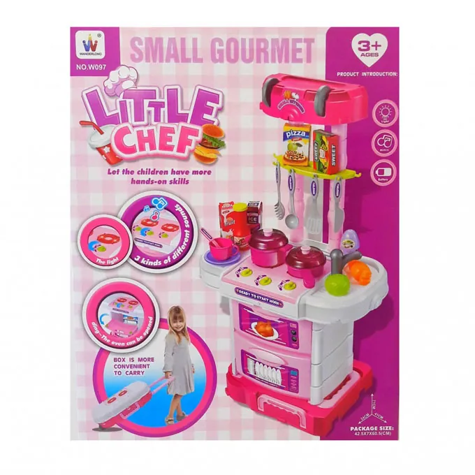 Little Chef Pretend Play Briefcase Kitchen - Image 2