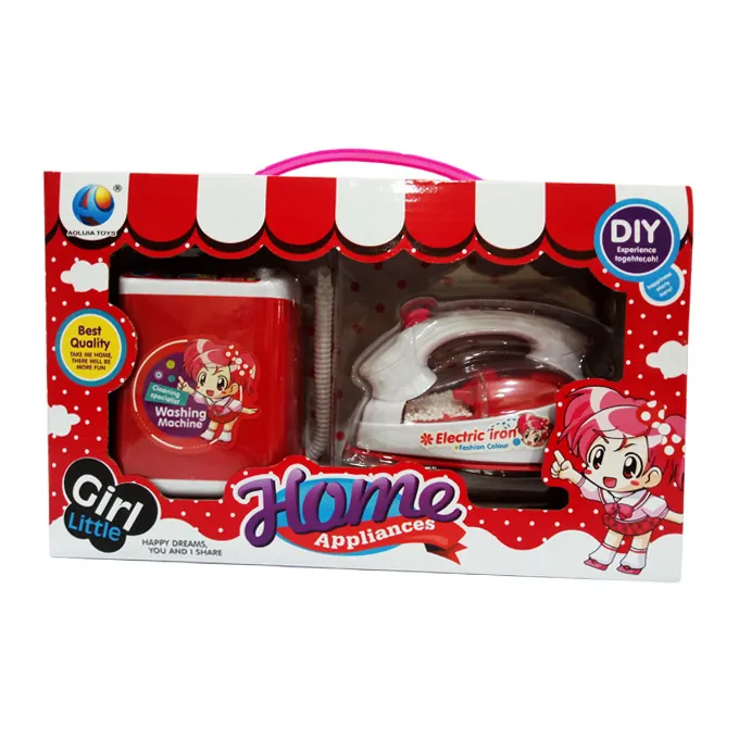 Little Girl - Iron & Washing Machine Home Appliance Set - Image 2