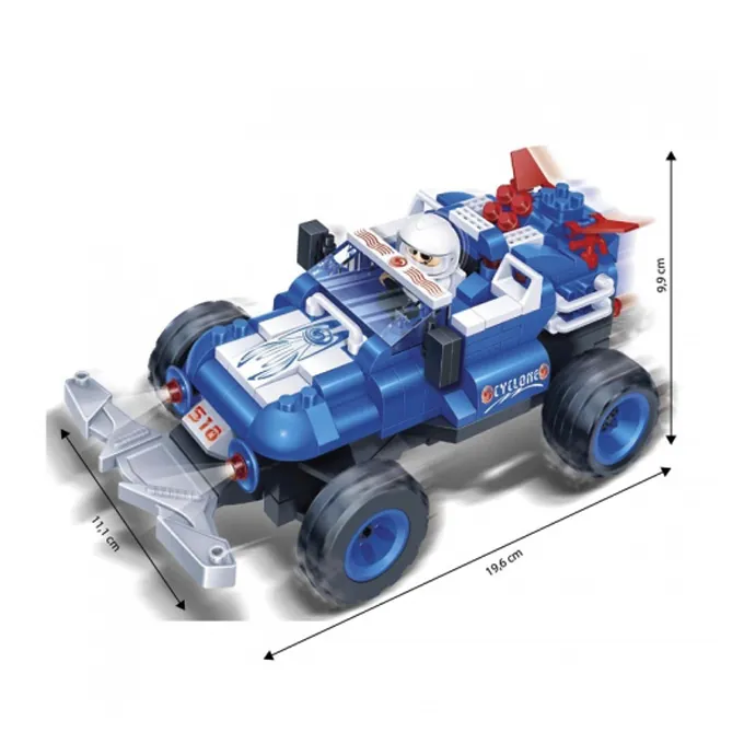 Banbao rc Super Car Cyclone - Blue - Building Blocks - Image 3