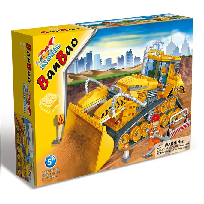 Banbao Pull Back Bulldozer Blocks - Image 3