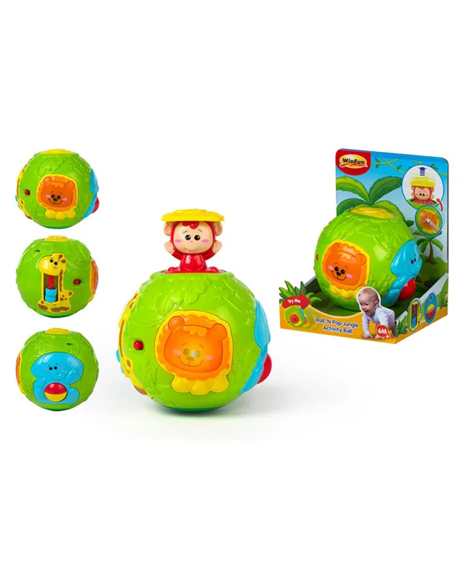 Winfun 778 Pop 'n Roll Jungle Activity Ball - Image 2