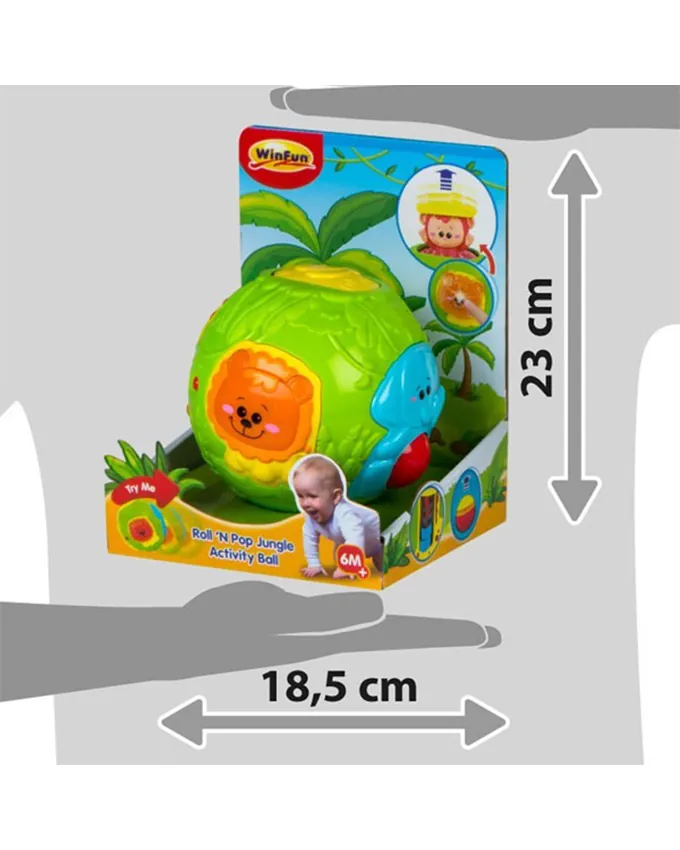 Winfun 778 Pop 'n Roll Jungle Activity Ball - Image 3