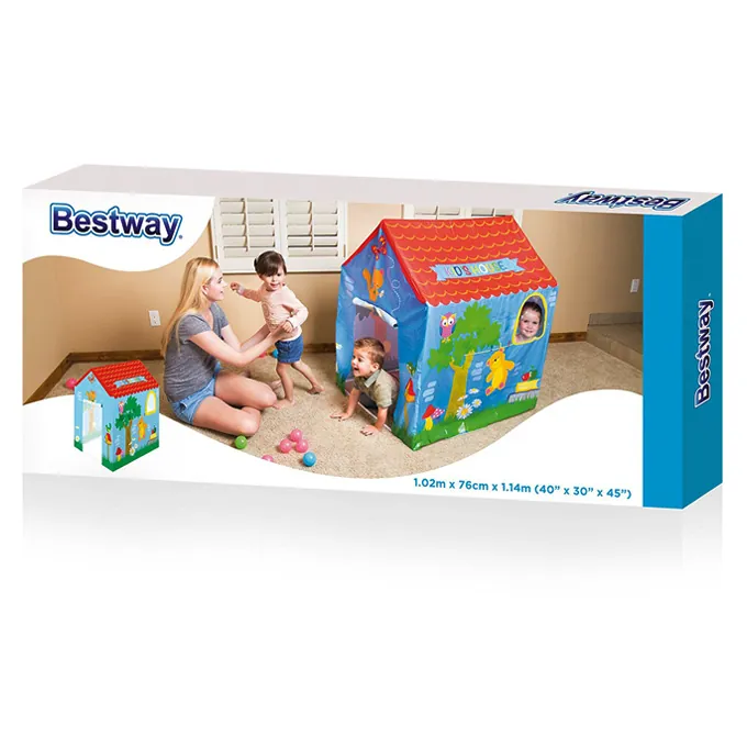 Bestway Kids' Pop-Up Play House - Blue - Image 3