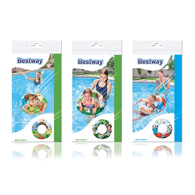 Bestway Kids Inflatable Cartoon Swimming Ring Tube - 24 inch - Image 2