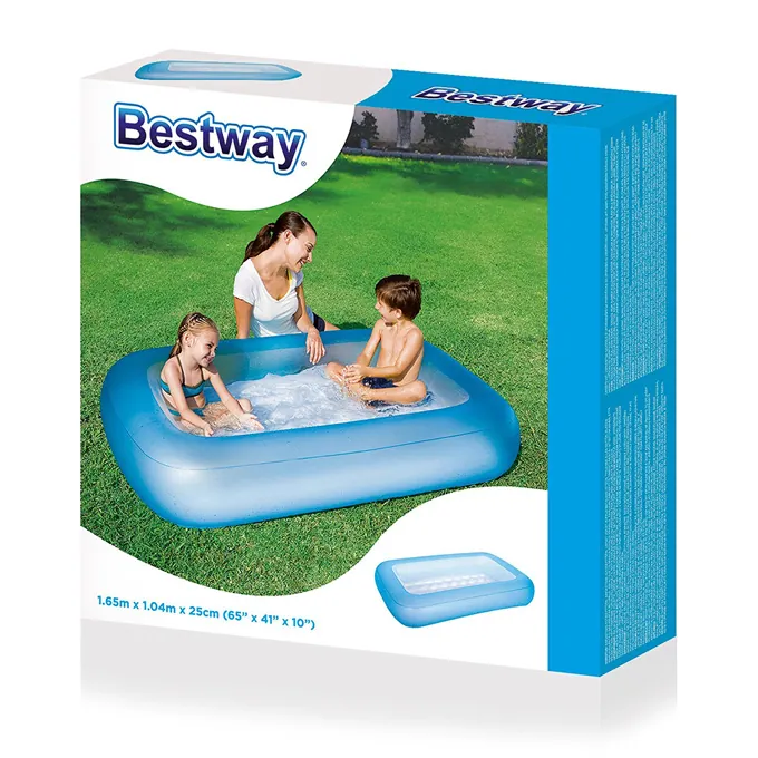 Bestway Inflatable Rectangular Aquababes Swimming Pool - 5.5ft - 51115 - Image 2
