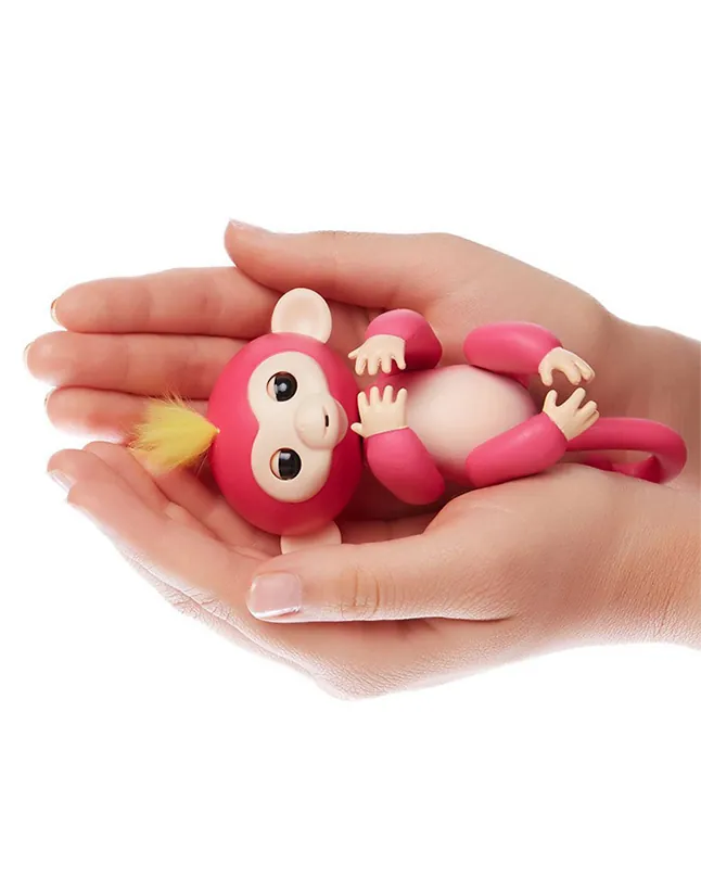 Fingerlings - Interactive Baby Monkey - Bella - Pink - Image 3
