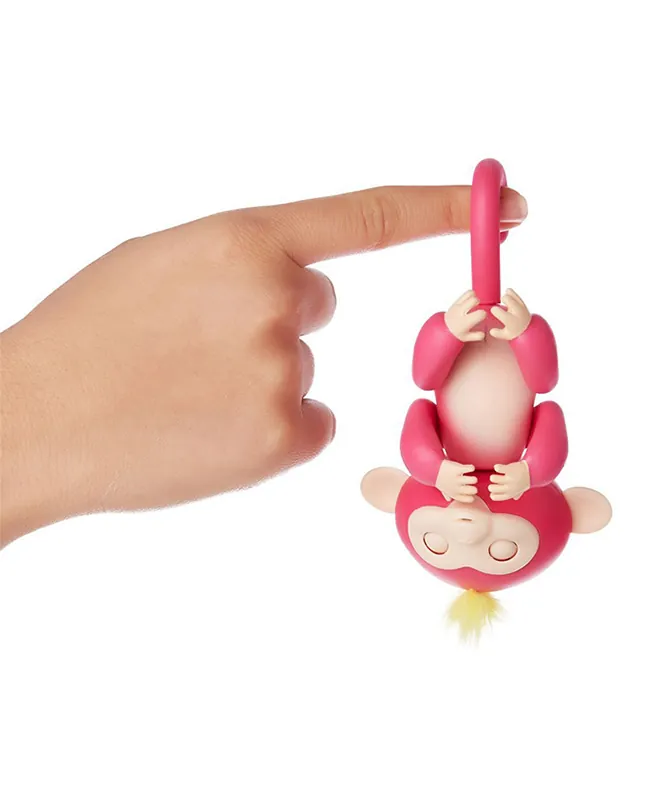 Fingerlings - Interactive Baby Monkey - Bella - Pink - Image 4