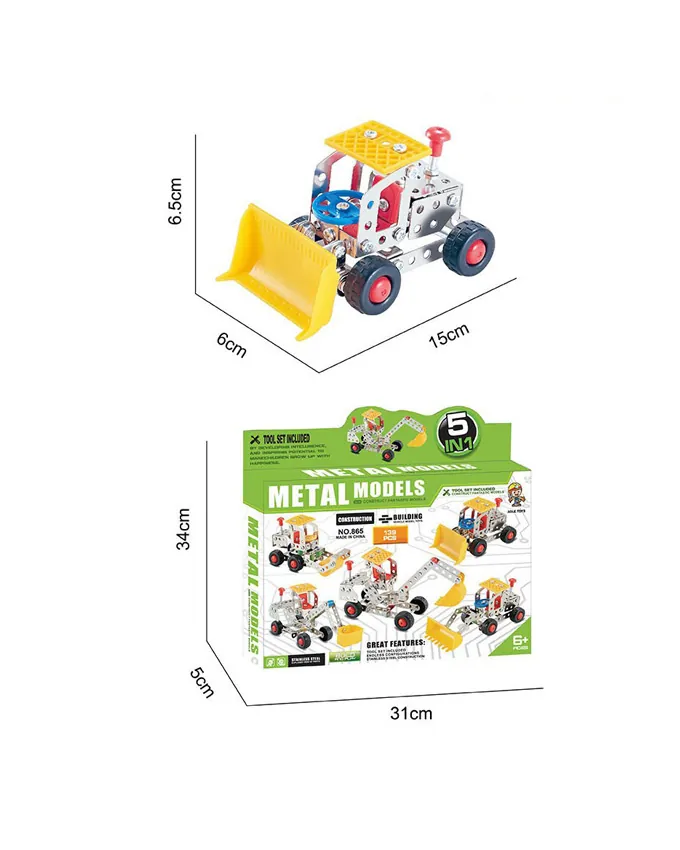 5 In 1 Metal Models Mechanic Set - 139 Pcs - Image 3