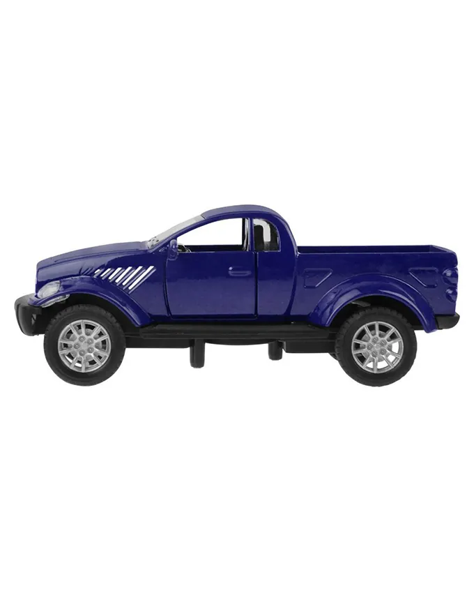 Pickup Truck 1:32 Scaled Model Metal Pull Back Die - Blue - Image 3