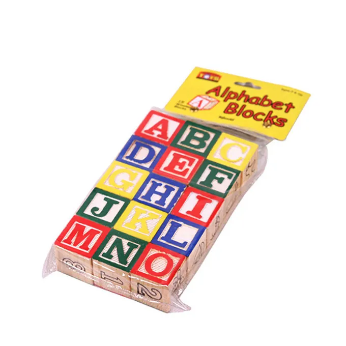 ABC & 123 Wood Blocks - 15 pcs - Image 2