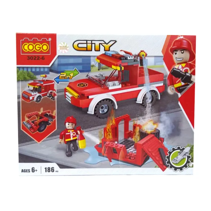 Cogo - City Fire Building Blocks - 3022-6 - Image 2