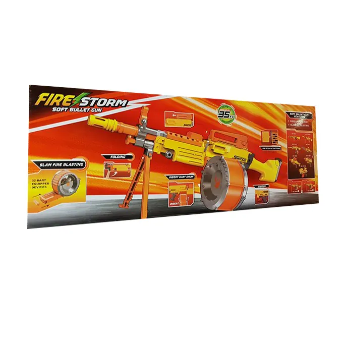 Blaster Fire Storm Soft Bullet Nerf Gun with Magazine Rounds - Image 3