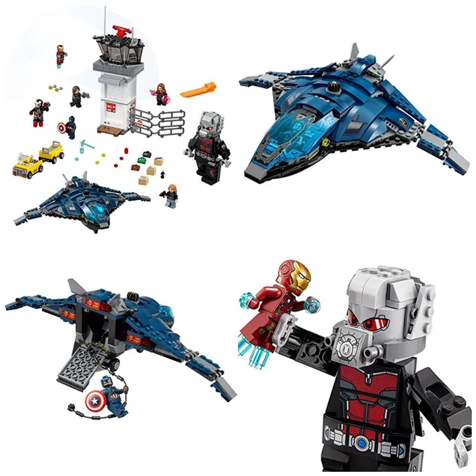 Avengers: Civil War: Super Hero Airport Battle Buidling Blocks Set - 7123 - Image 3