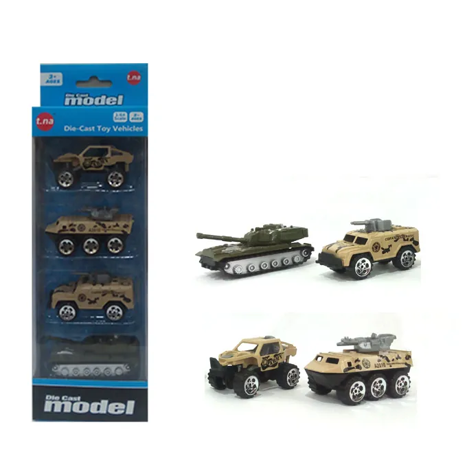 Army Vehicles Die Cast Cars Set - 4 Pcs