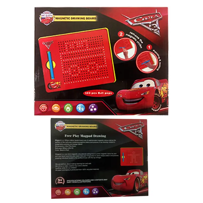 Cars Mcqueen Magnetic Drawing Board - 380 Pcs Ball Pops - Image 3