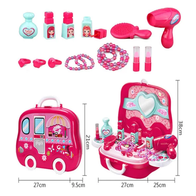 Beauty Pretend Play Set Briefcase - Pink - Image 3