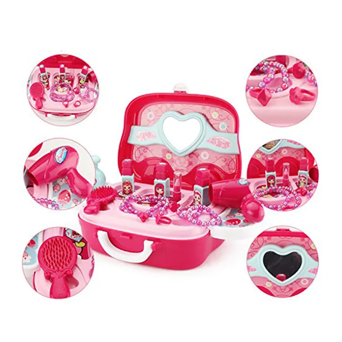 Beauty Pretend Play Set Briefcase - Pink - Image 2
