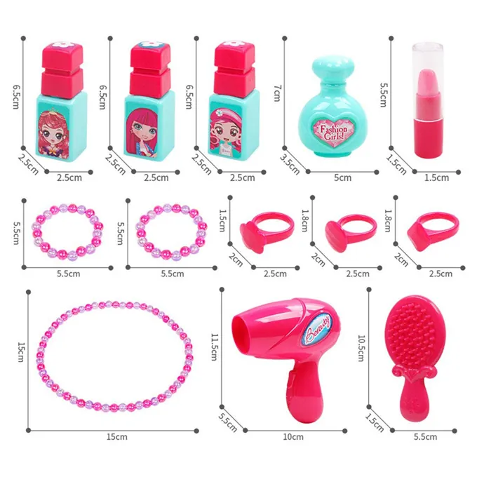 Beauty Pretend Play Set Briefcase - Pink - Image 4