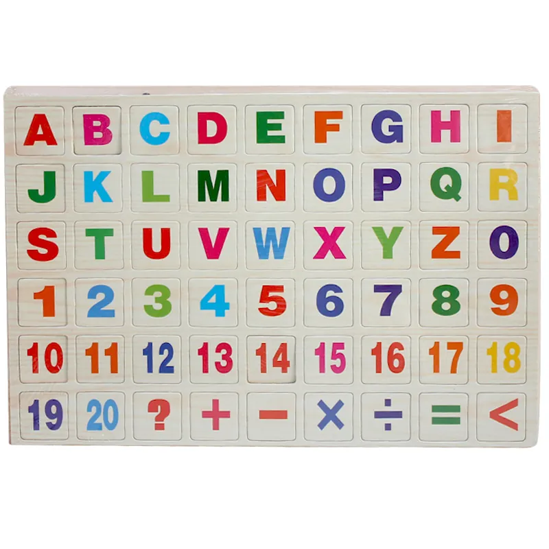 3 in 1 - Wooden Black & White Board With Magnetic Alphabets - Small - Image 2