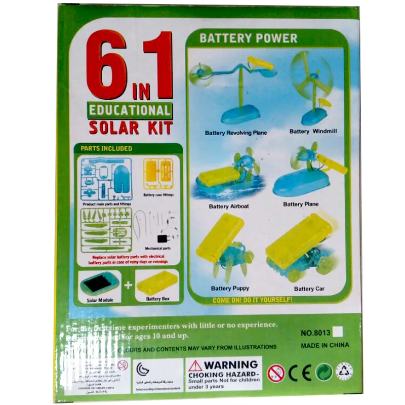 6 In 1 Educational Solar Kit (Yellow)