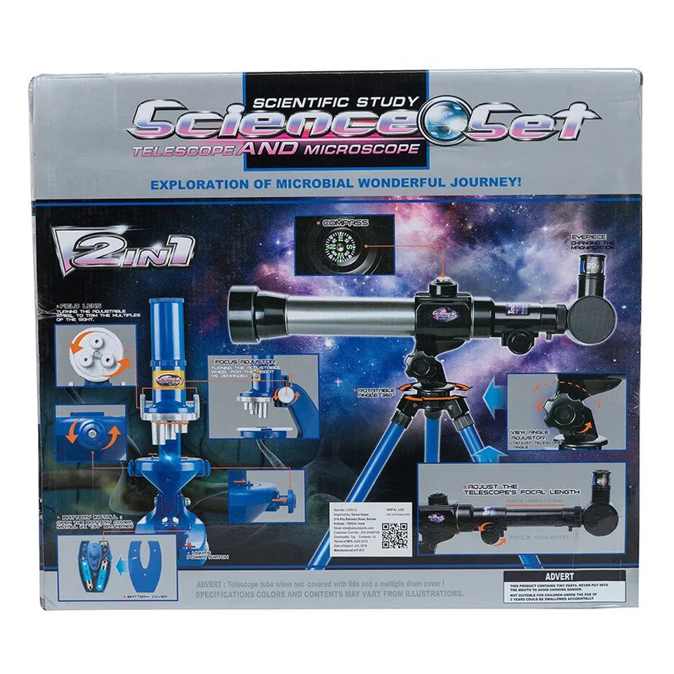 2 In 1 Microscope & Telescope Science Set for Kids - Image 5