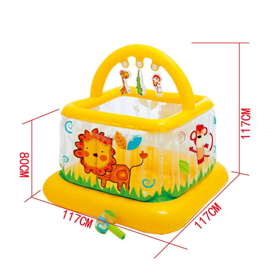 Intex - Soft Inflatable Baby Kids Jumping Play Gymbouncer Tranmpoline - 48473 - Image 2