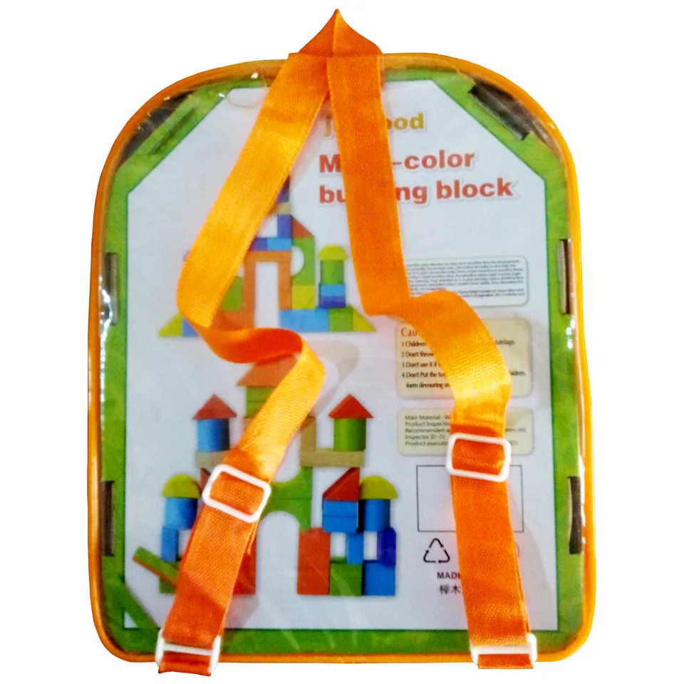 Multicolor Wooden Building Blocks - Image 2