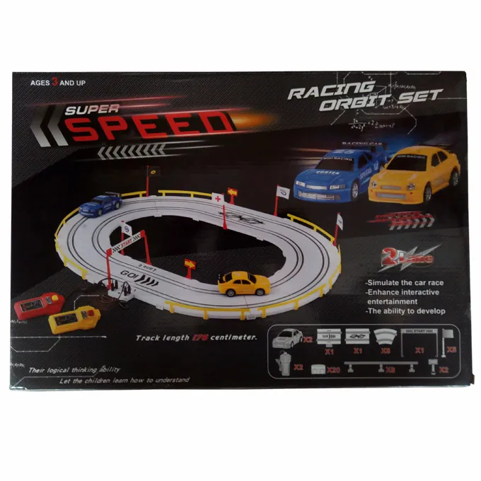 Super Speed Racing Track Set - 2 Player Lanes - Image 2