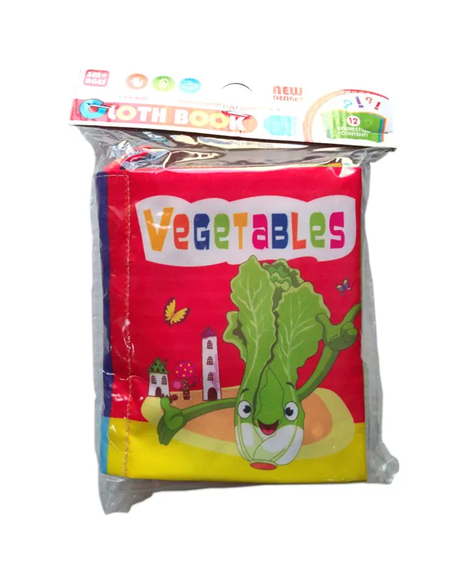 Fruits & Vegetables Cloth Fabric Book For Kids - Image 2
