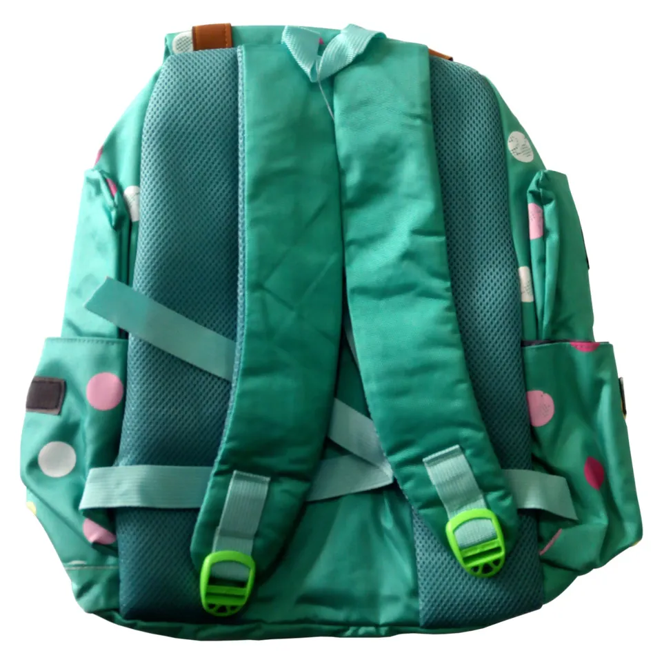 Girls Blue Polka Dots School Bag - Image 2