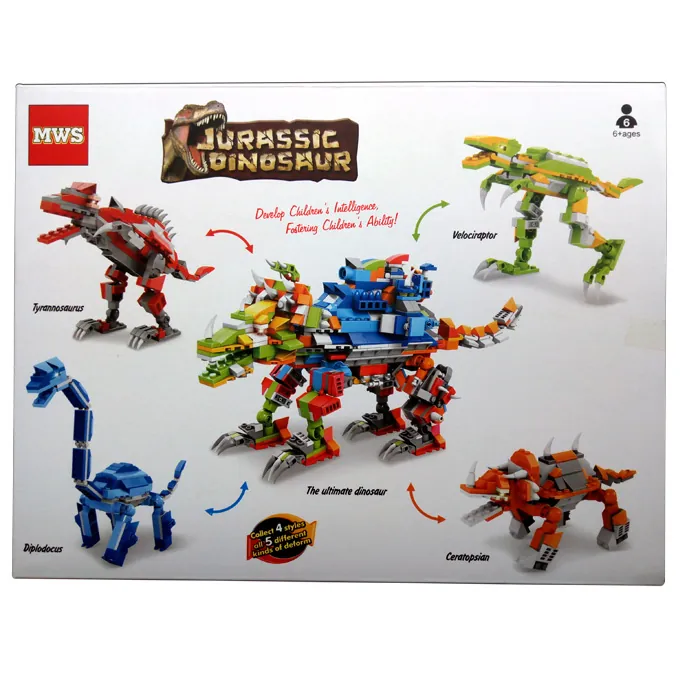 Jurassic Dinosaur - Blue Diplodocus Building Blocks - Image 2