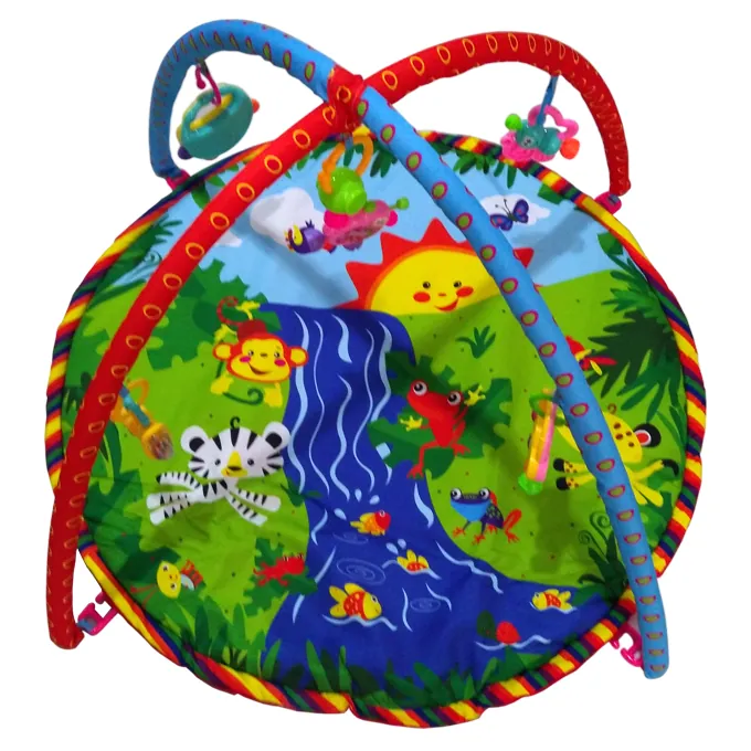 Baby Cloth Play Gym for Kids - Jungle Theme - 30 inches - Image 2