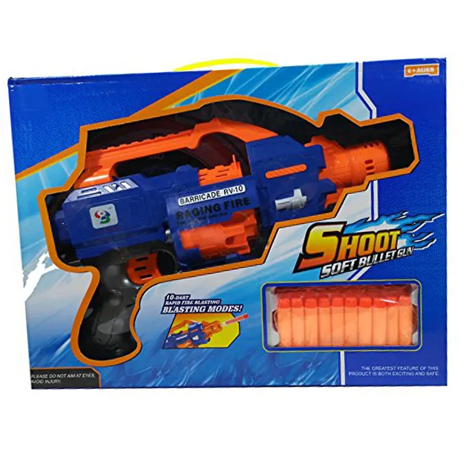 10 Dart Rapid Fire Nerf Gun