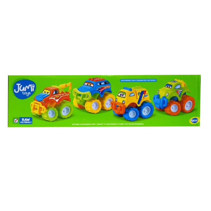 Happy Motorcade Funny Monster Trucks - 4 pcs - Image 2