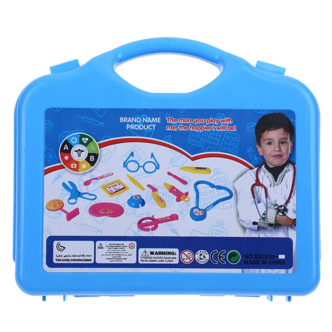 Little Doctor Set Briefcase for Boys - Blue - Image 3