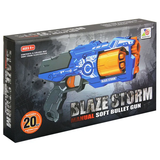 Blaze Storm - 5 Slot Manual Soft Bullet Nerf Dart Gun - Image 3