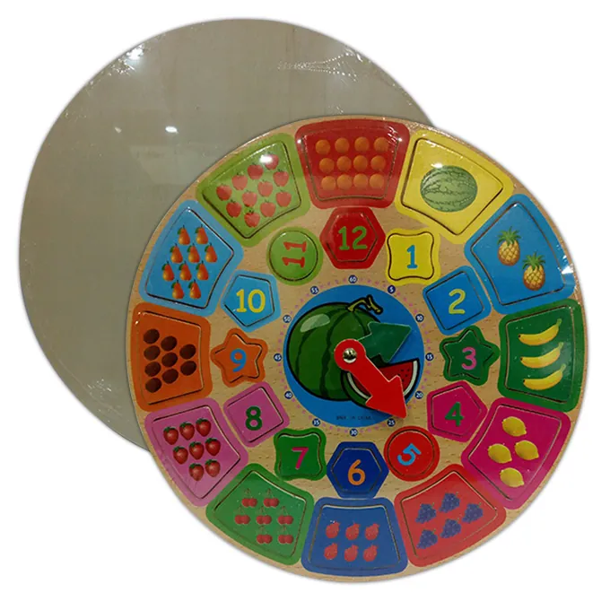 Time and Number Counting Teaching - Wooden Board Puzzle - Image 2