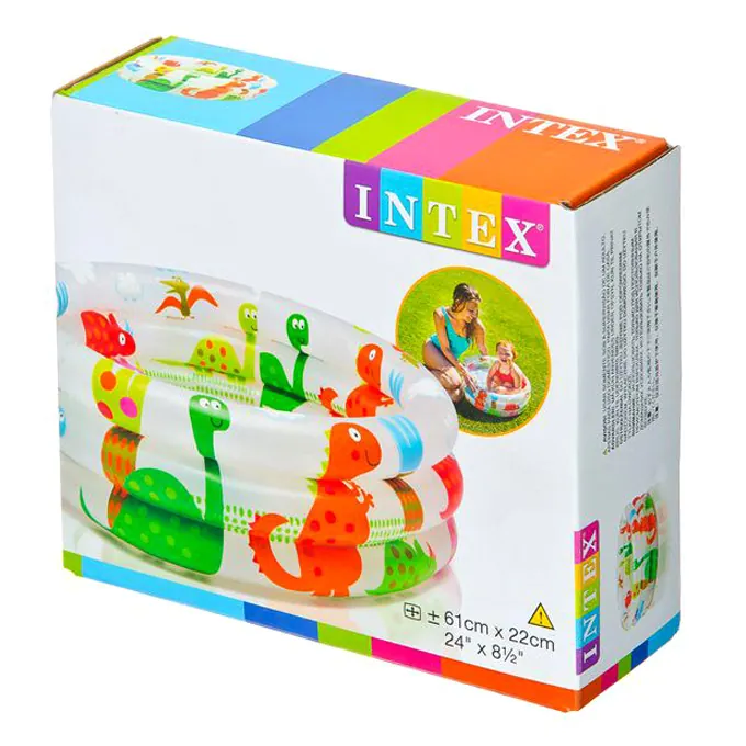Intex - Dinosaur 3 Ring Baby Pool (2 ft x 8.5 inches) - 57106 - Image 2