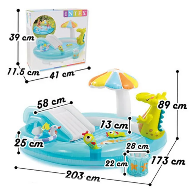 Intex - Gator Play Center Inflatable Pool (80 x 68 x 35 inches) - 57129 - Image 2