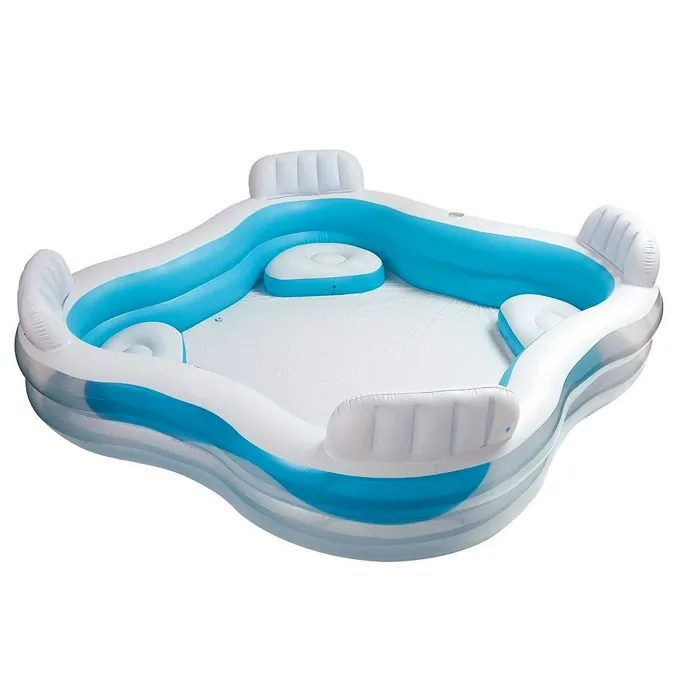 Intex - Swim Center Family Lounge Inflatable Pool (90 x 90 x 26 inches) - 56475